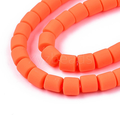 Handmade Polymer Clay Bead Strands CLAY-ZX006-01O-1