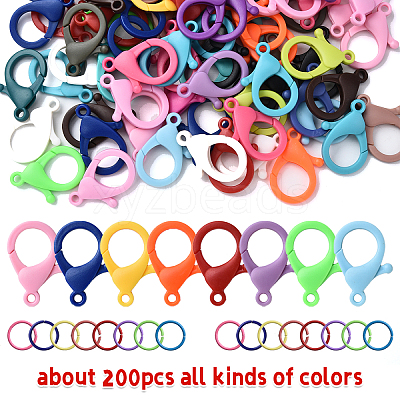 Acrylic Lobster Claw Clasps DIY-YW0011-21A-1