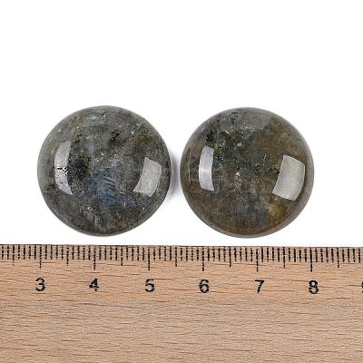 Natural Labradorite Cabochons G-H1596-FR-25mm-05-1