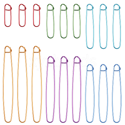 6Pcs Aluminum Stitch Holder AJEW-SP0003-80-1
