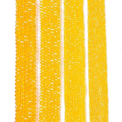 Electroplate Glass Beads Strands EGLA-A044-T4mm-A05-1