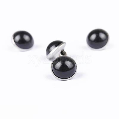 Resin Shank Buttons BUTT-WH0016-04G-17-1
