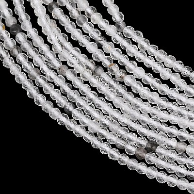 Natural Herkimer Diamond Beads Strands GG-NH0014-D03-2mm-1