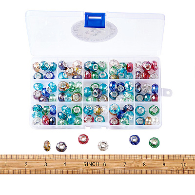 Glass European Beads GPDL-TA0001-01-1
