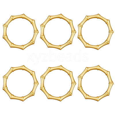 6Pcs Alloy Napkin Rings AJEW-CP0009-05G-1