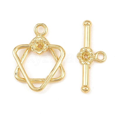 Brass Toggle Clasps LS-KK-G548-42G-01-1