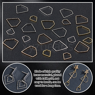 80Pcs 8 Styles Zinc Alloy Linking Rings FIND-GA0004-09-1