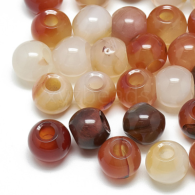 Dyed Natural Carnelian Beads G-T092-12mm-04-1
