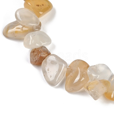 Natural Agate Nuggets Beads Strands G-B125-A03-01-1