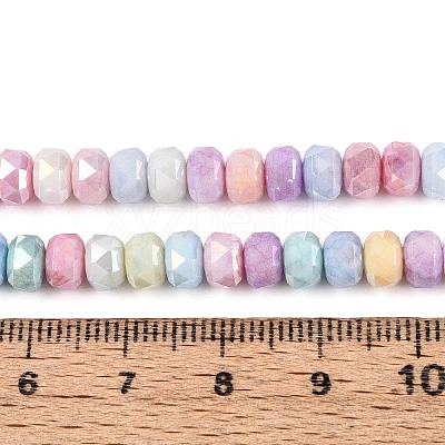 Anti-Tarnish Electroplate Glass Beads Strands GLAA-T025-6mm-11H-1