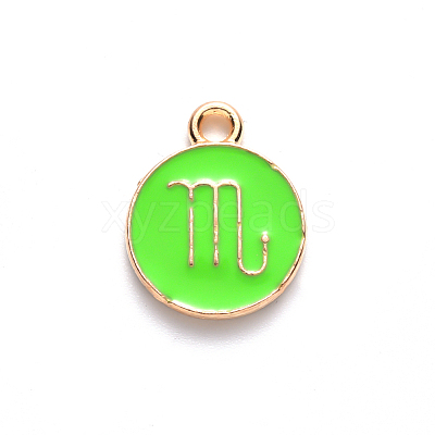 Alloy Enamel Pendants LS-ENAM-S124-01B-06L-1