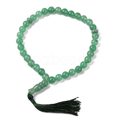 Natural Green Aventurine Beads Stretch Bracelets BJEW-I319-01C-1