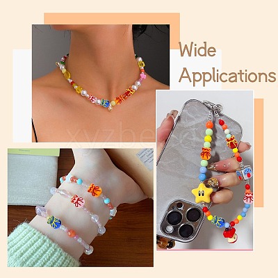 12Pcs 4 Colors Imitation Jade Glass Beads GLAA-CJ0002-97-1