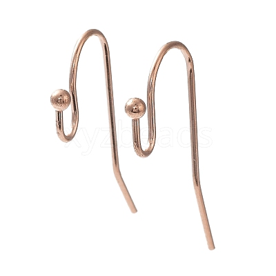 Ion Plating(IP) 316 Stainless Steel Earring Hooks STAS-E145-09RG-1
