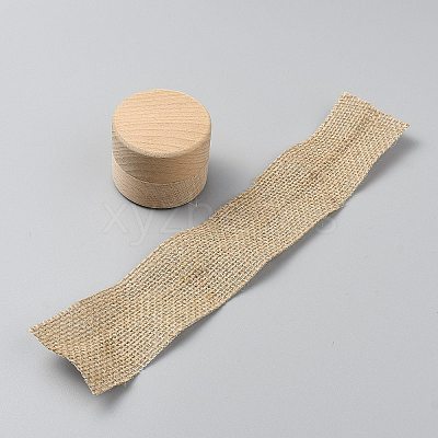 Column Wooden Ring Display Box CON-WH0095-112-1
