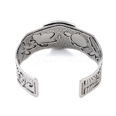 Constellation Alloy Open Cuff Bangles for Women Men LS-BJEW-C064-01AS-04-1