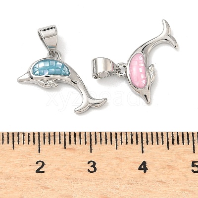 Brass Enamel Pendants KK-H534-01B-P-1