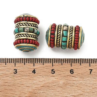 Handmade Tibetan Style Beads KK-Z157-06AG-1
