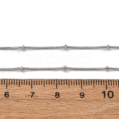 0.9MM 304 Stainless Steel Satellite Chain Necklaces NJEW-T016-21B-P-1