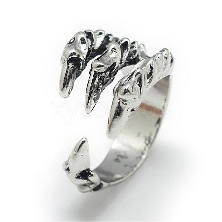 Adjustable Alloy Cuff Finger Rings RJEW-S038-007-1