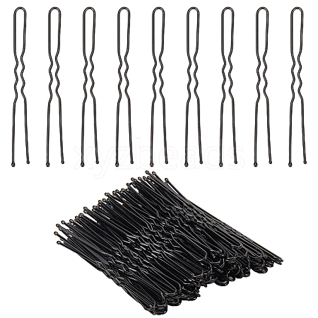 100Pcs Hair Accessories Iron Hair Forks Findings OHAR-SC0001-08-1
