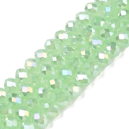 Electroplate Glass Beads Strands EGLA-A044-J6mm-B01-1