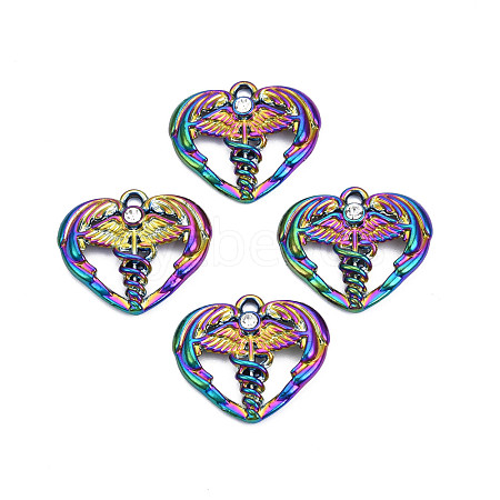 Rainbow Color Alloy Pendants PALLOY-T054-160-1