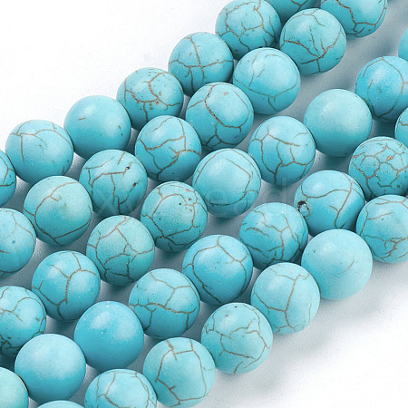 Synthetic Turquoise Beads Strands X-TURQ-S192-10mm-2-1