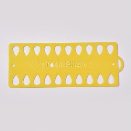 Plastic Embroidery Thread Plate DIY-WH0152-21E-1