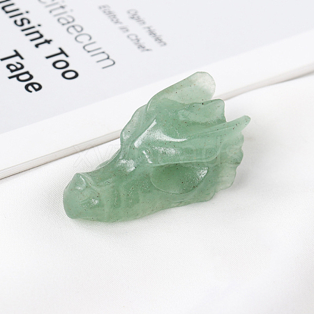 Natural Green Aventurine Sculpture Display Decorations G-PW0004-43C-1