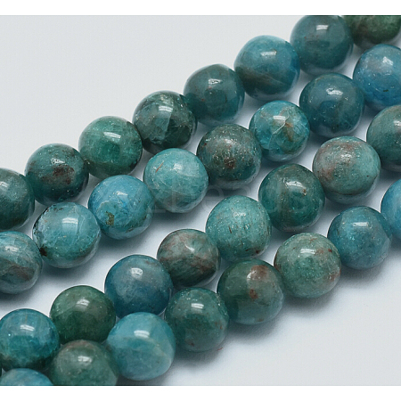 Natural Apatite Beads Strands G-E483-14-8mm-1