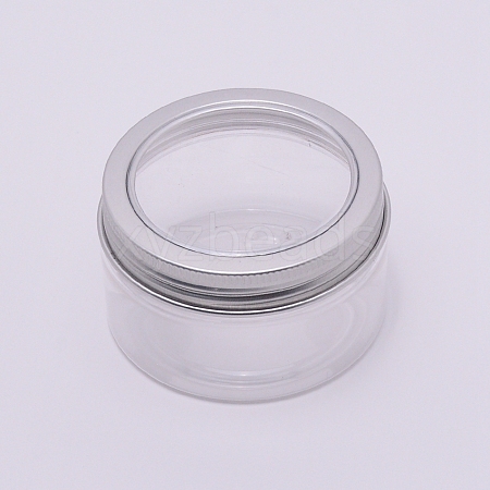 Round Aluminium Cover Plastic Box CON-WH0079-29C-1