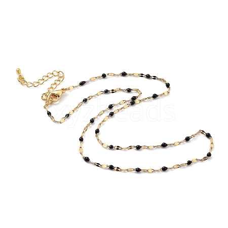 304 Stainless Steel Link Chain Necklaces NJEW-JN03084-04-1