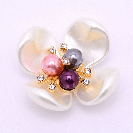 ABS Imitation Pearl Cabochons Accessories FIND-TAC0001-16-1