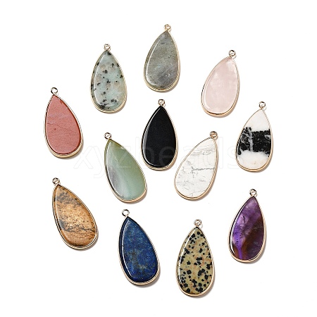 Natural & Synthetic Mixed Gemstone Pendants G-D061-01B-1