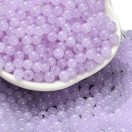 Imitation Jade Glass Seed Beads SEED-C001-02C-02-1