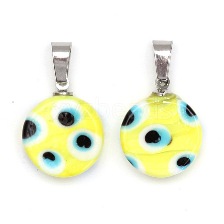 Handmade Lampwork Pendants PW-WG23609-07-1