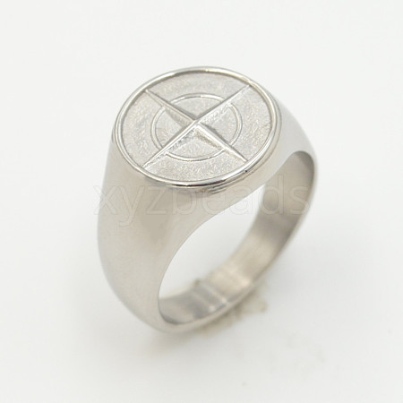 304 Stainless Steel Finger Rings FS-WG5F41B-61-1