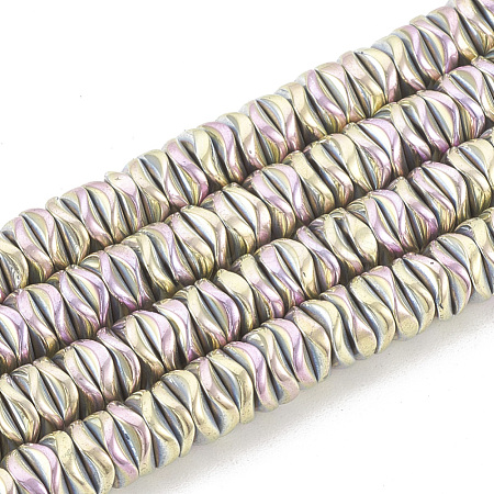 Electroplate Non-magnetic Synthetic Hematite Beads Strands G-N0322-01C-1