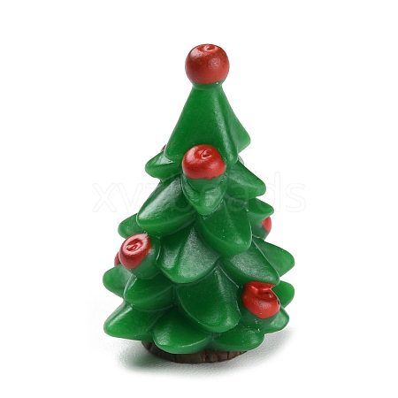 Resin Chirstmas Tree Ornaments DJEW-P005-01B-01-1