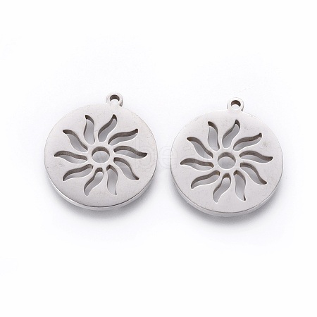 Non-Tarnish 201 Stainless Steel Pendants STAS-F231-058P-1