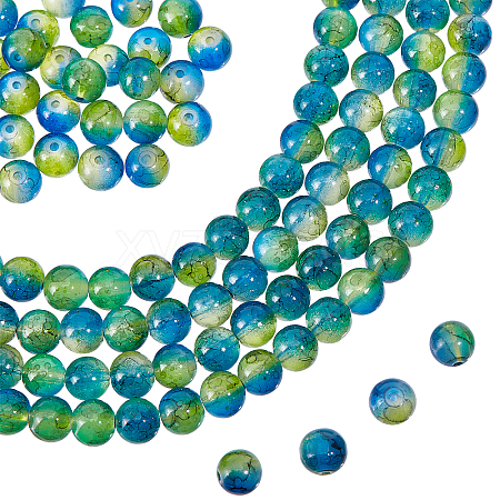 400Pcs Baking Paint Glass Beads Strands GLAA-PH0002-07-1