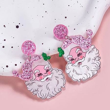 Christmas Acrylic Dangle Stud Earrings FS-WGEF5A4-02-1