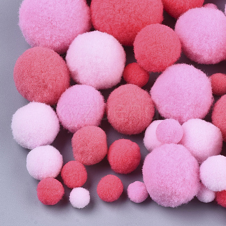 DIY Doll Craft Polyester High-elastic Pompon Ball AJEW-R093-01-D06-1