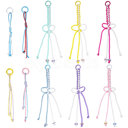 2Bags 2 Styles Korean Waxed Polyester Cord Pendant Decorations HJEW-SC0003-03-1