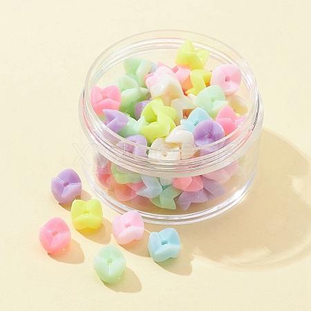 Opaque Acrylic Beads SACR-FS0001-22-1