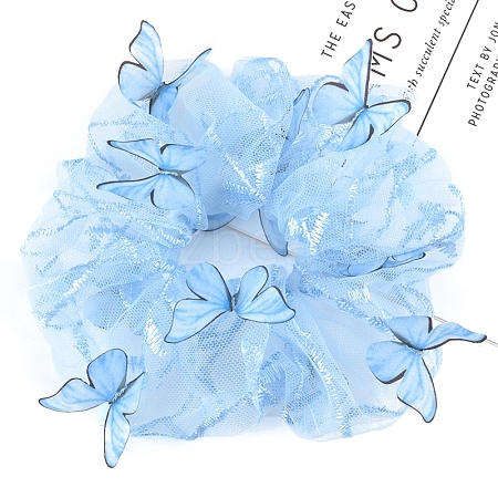 Butterfly Satin Face Elastic Hair Accessories PW-WGC724A-03-1