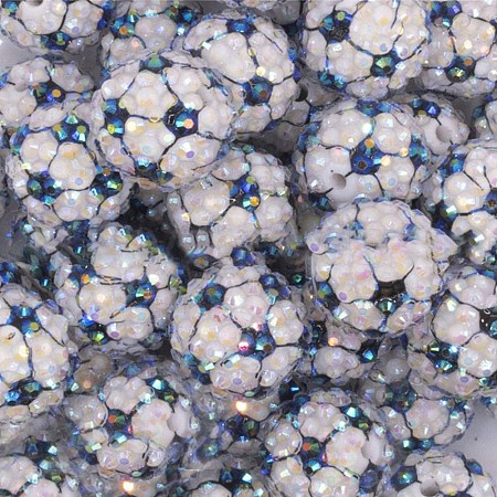 Resin Rhinestone Beads RESI-TAC0005-011E-1