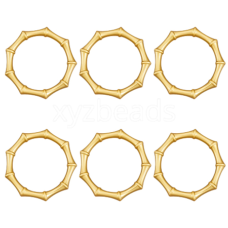 6Pcs Alloy Napkin Rings AJEW-CP0009-05G-1