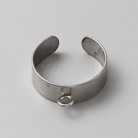 304 Stainless Steel Loop Ring Base FIND-WH0161-31C-P-1